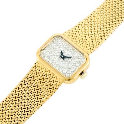 Lot 1006 - Gold and Diamond Wristwatch