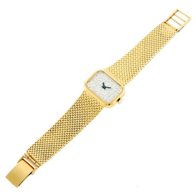 Lot 1006 - Gold and Diamond Wristwatch