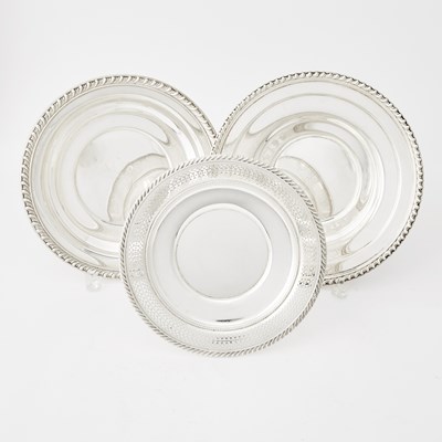 Lot 3044 - Three American Sterling Silver Circular Dishes