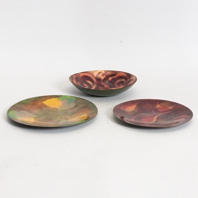 Lot 44 - Group of Three Metal and Enamel Tableware Pieces