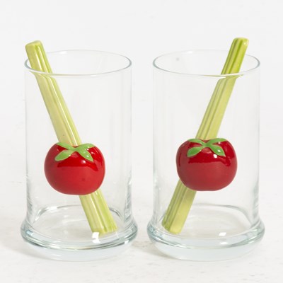 Lot 87 - Pair of Bloody Mary Glasses
