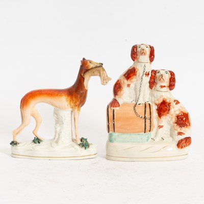Lot 90 - Two Staffordshire Dog Figurines