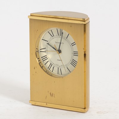 Lot 94 - Tiffany & Co. Brass Desk Clock