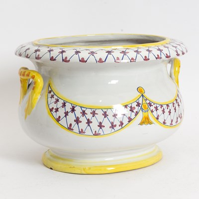 Lot 97 - Hand Painted Italian Ceramic Planter