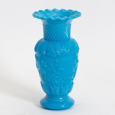 Lot 98 - Blue Opaline Vase