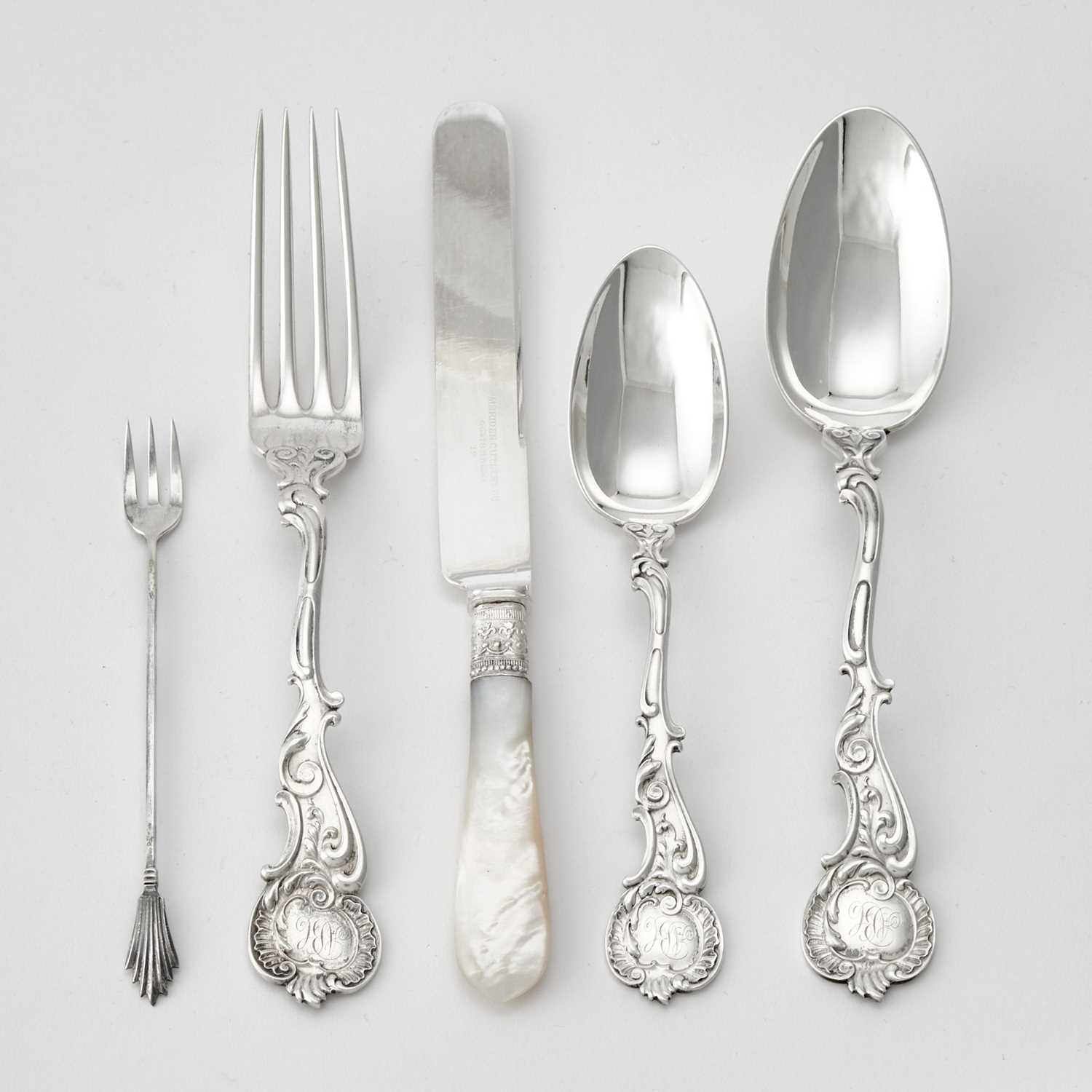 Lot 124 - George W. Shiebler Sterling Silver Flatware Service