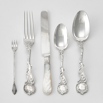 Lot 124 - George W. Shiebler Sterling Silver Flatware Service