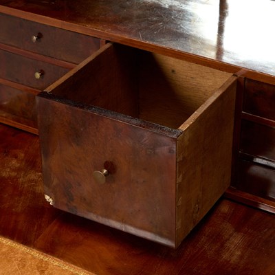 Lot 170 - Louis Philippe Mahogany Marble Top Secretaire à Abattant