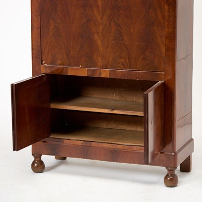 Lot 170 - Louis Philippe Mahogany Marble Top Secretaire à Abattant
