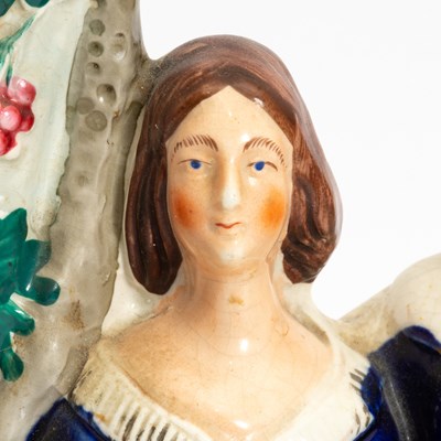 Lot 41 - Staffordshire Pottery Figures of Couple