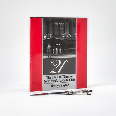 Lot 187 - Silvered Metal Figural Letter Opener from the "21" Club, New York