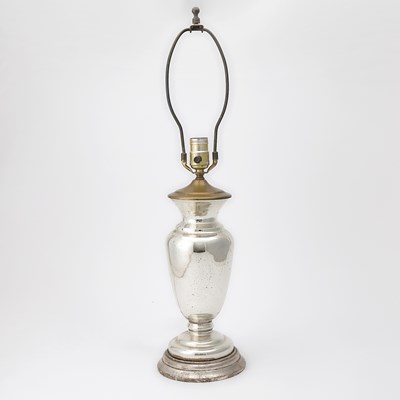 Lot 223 - French Mercury Glass Table Lamp
