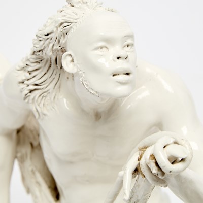 Lot 215 - Eight Italian White-Glazed Maiolica Figural Groups, by Andrea Spadini