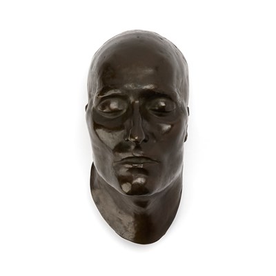Lot 203 - French Restauration Bronze Death Mask of Napoleon Bonaparte