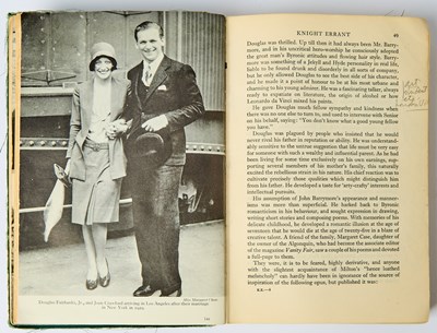 Lot Douglas Fairbanks, Jr.'s biography, annotated and corrected