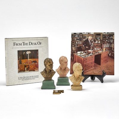 Lot 168 - Group of Three Small Painted Plaster Portrait Busts of Douglas Fairbanks, Jr.