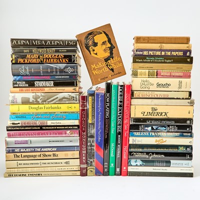 Lot 184 - A large group of volumes on Hollywood from the library of a silver screen legend