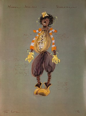 Lot 185 - A rare set of costume sketch posters for The Wiz Posters