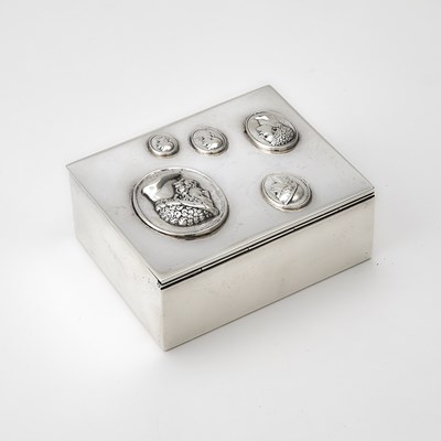 Lot 189 - Tiffany and Co. Sterling Silver Presentation Cigarette Box from Marlene Dietrich