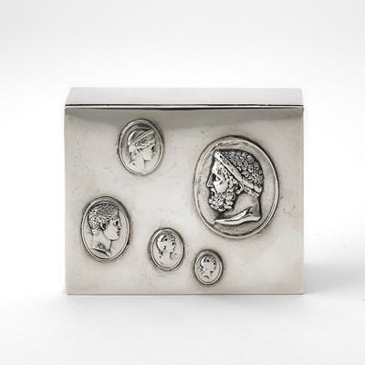 Lot 189 - Tiffany and Co. Sterling Silver Presentation Cigarette Box from Marlene Dietrich