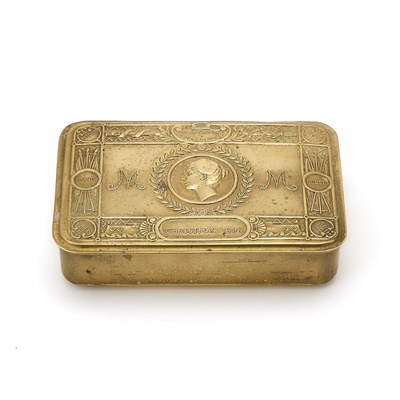 Lot 237 - Princess Mary World War I Brass Commemorative Cigarette Box
