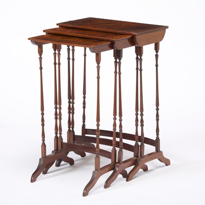 Lot 244 - Regency Style Mahogany Three-Tier Nesting Tables