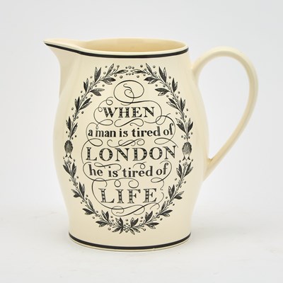 Lot 247 - Wedgwood Cream Ware Pitcher Known as "The London Jug"