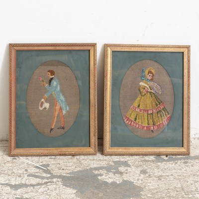 Lot 113 - Pair of Framed Needlepoints