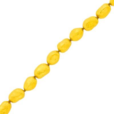 Lot 1135 - Yossi Harari High Karat Nugget Gold Bead 'Roxanne' Bracelet