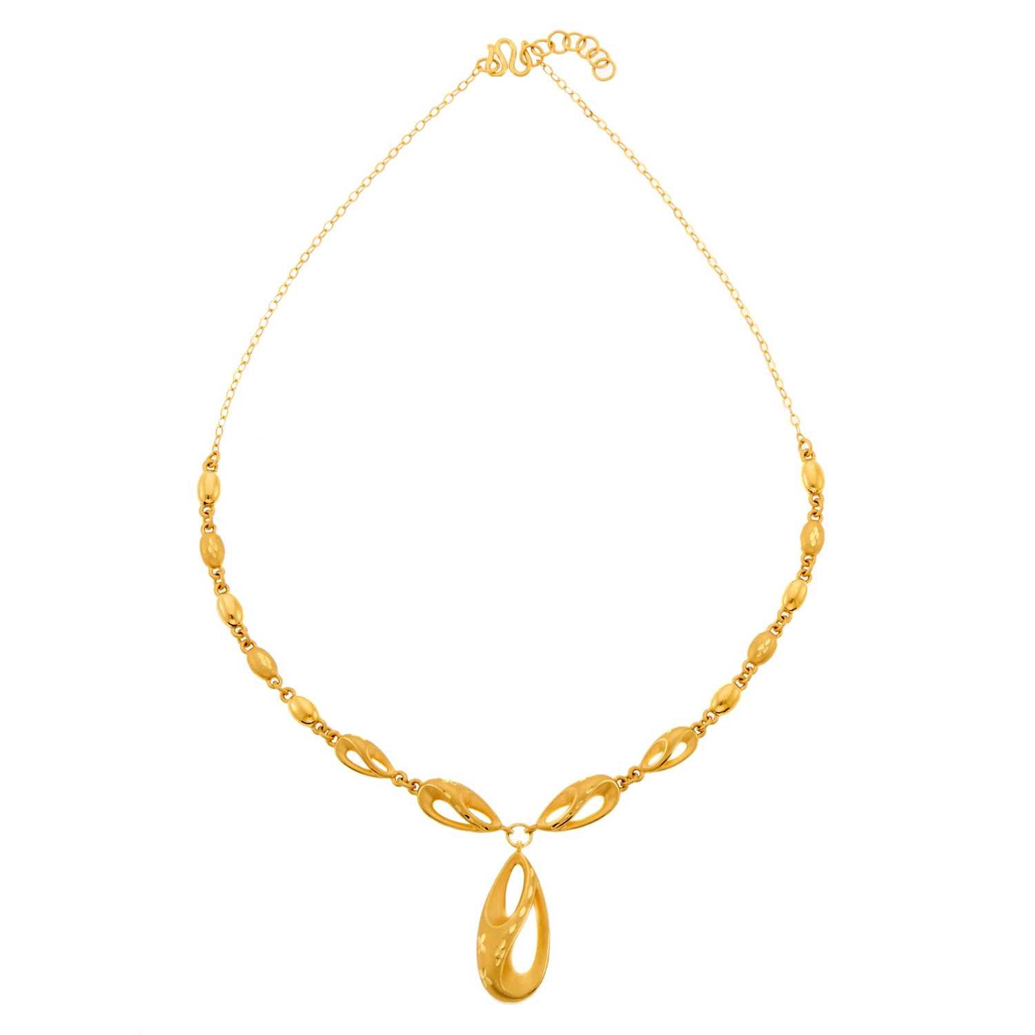 Lot 2248 - High Karat Gold Pendant-Necklace