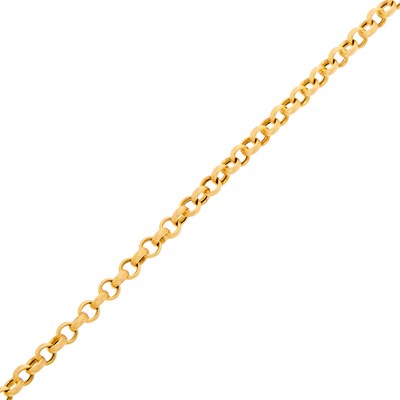 Lot 2299 - Gold Link Bracelet with Magnetic Clasp