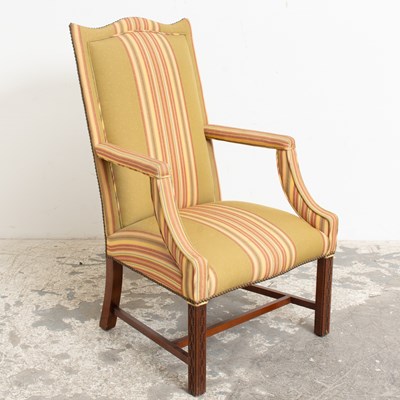 Lot 191 - George III Style Mahogany Library Chair