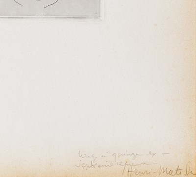Lot 56 - Henri Matisse (1869-1954)