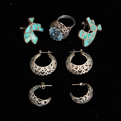 Lot 213 - Group of Silver Jewelry