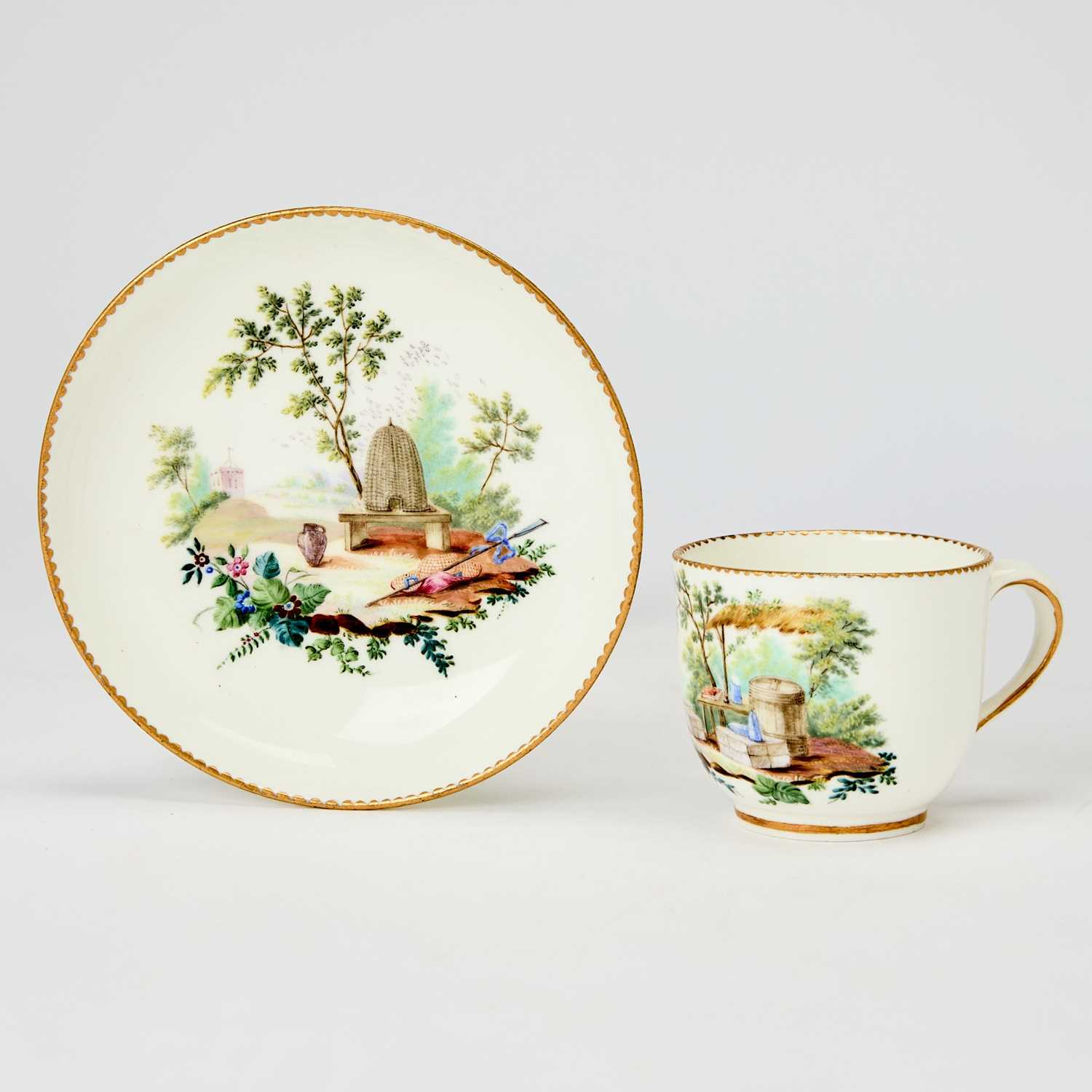 Lot 365 - Sèvres Teacup and Saucer