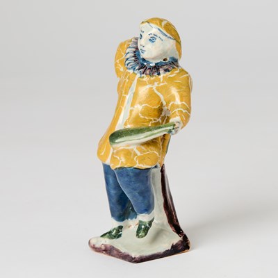 Lot 334 - Braunschweig Faience Figure of Harlequin