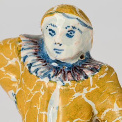 Lot 334 - Braunschweig Faience Figure of Harlequin