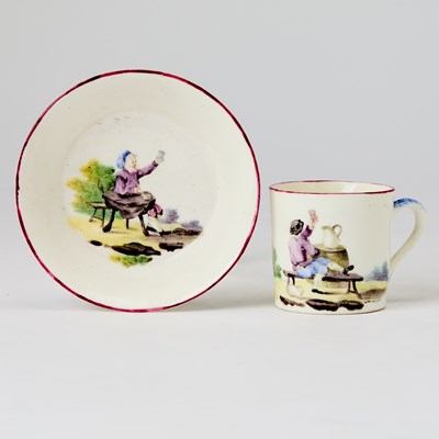 Lot 359 - French Soft Paste Porcelain Cup and Saucer