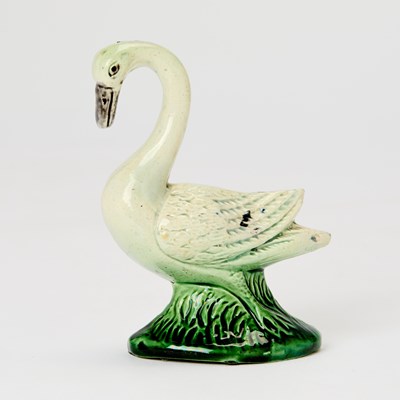 Lot 385 - Staffordshire Pearlware Model of a Swan