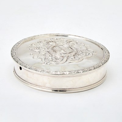 Lot 119 - Edward VII Silver Plated Seal Box