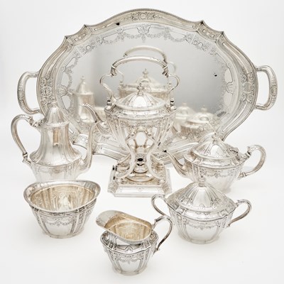 Lot 57 - Tiffany & Co. Sterling Sliver Tea and Coffee Service