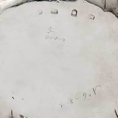 Lot 72 - George II Sterling Silver Waiter