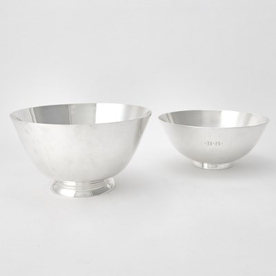 Lot 234 - Two Tiffany & Co. Sterling Silver Centerpiece Bowls