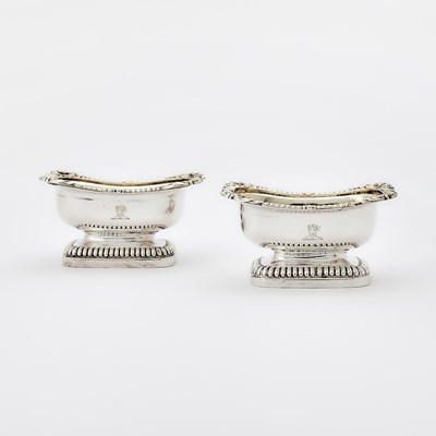 Lot 232 - Pair of George III Sterling Silver Open Salts