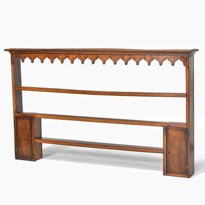 Lot 399 - Welsh Oak Dresser Plate Rack