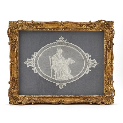 Lot 314 - Framed Lace Panel