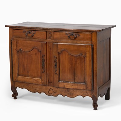 Lot 377 - Louis XV Provincial Beechwood Side Cabinet