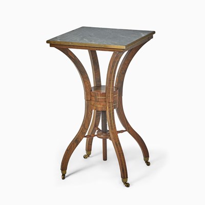 Lot 396 - Regency Brass Inlaid Rosewood Side Table