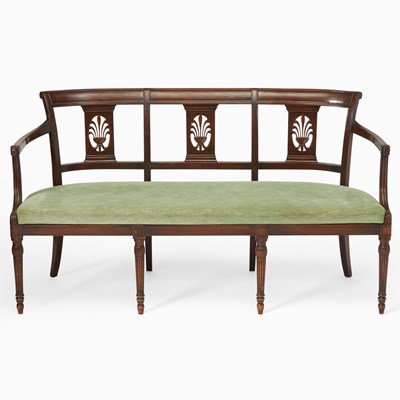 Lot 407 - George III Style Mahogany Hall Bench