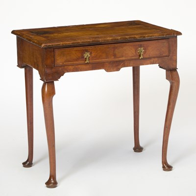 Lot 384 - George II Style Feather-Banded Walnut Side Table